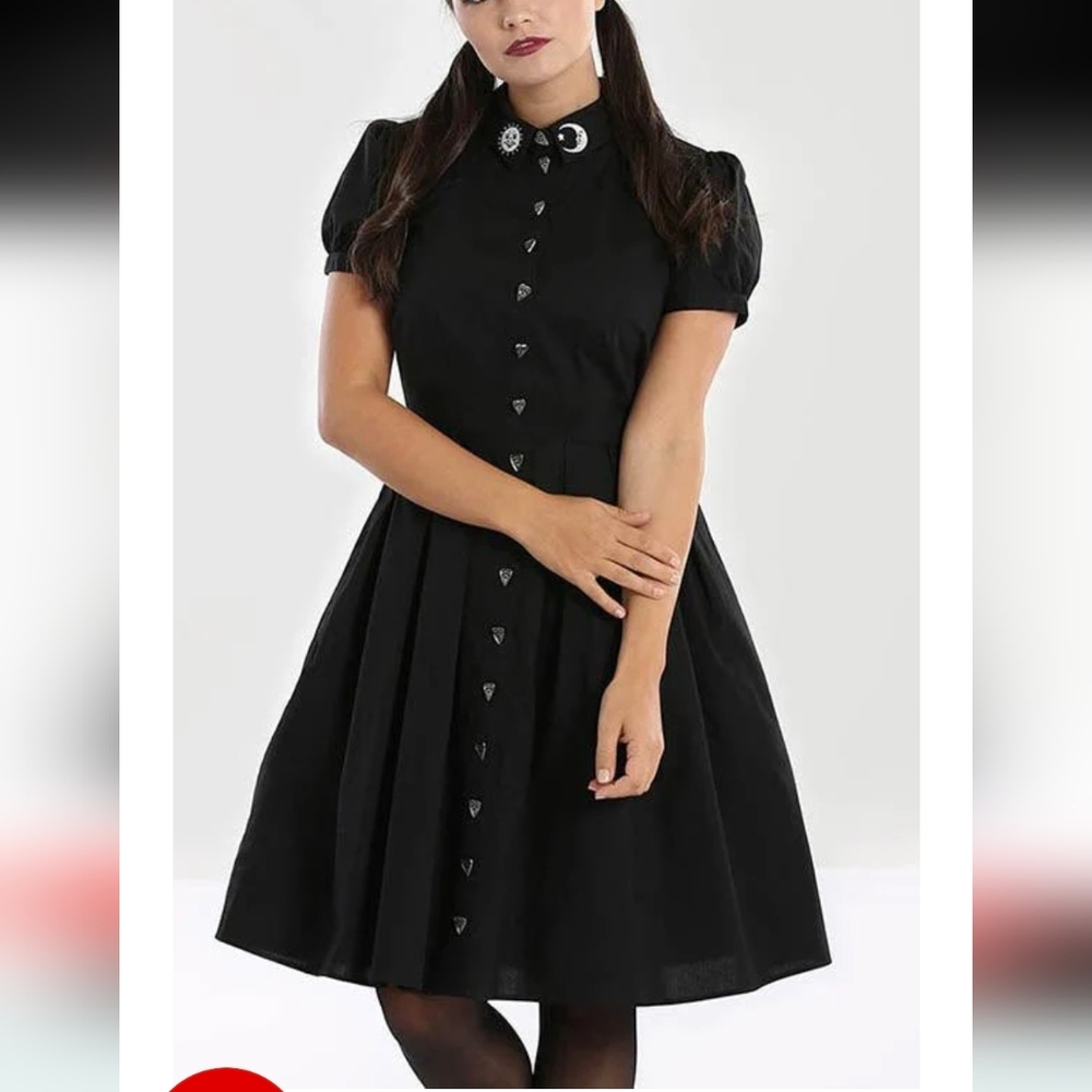 Hell Bunny Samara Black Dress SZ.M